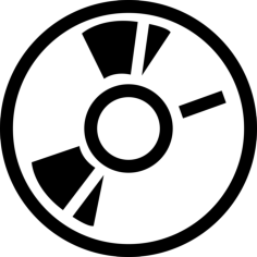 Music Disc With Black Details Icon Svg Vector, Free Vectors File